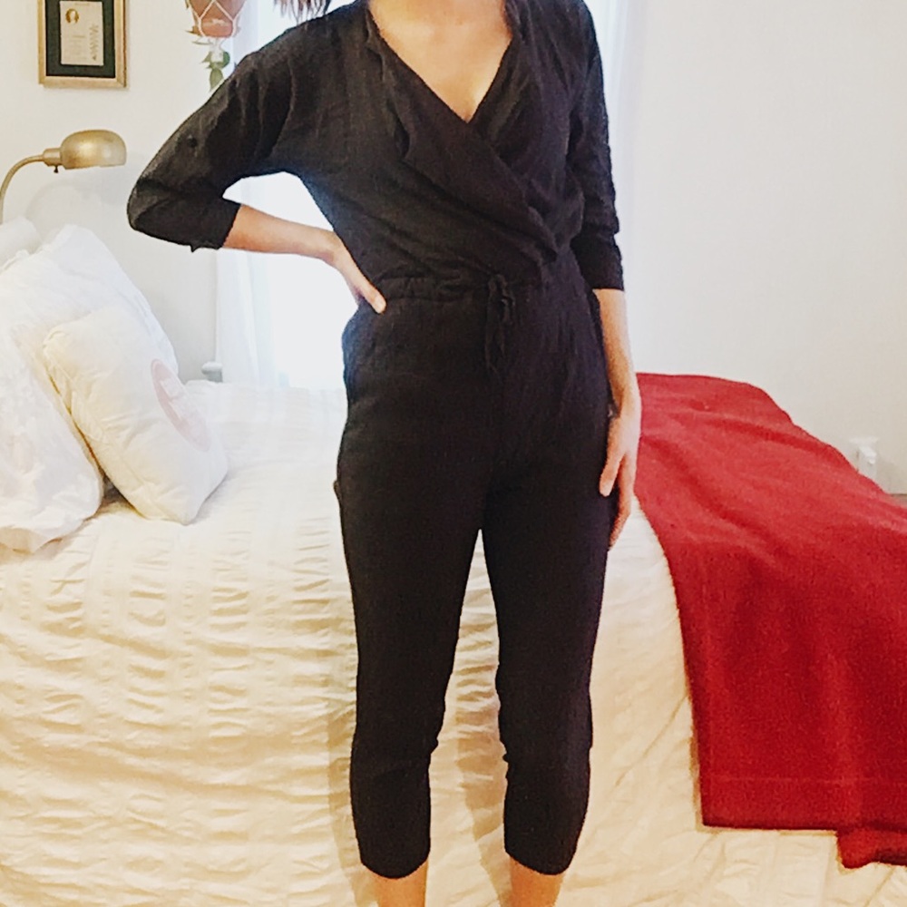 Madewell Navy Novelist Jumpsuit